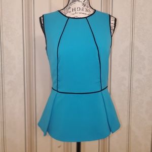 Calvin Klein blue/teal peplum top